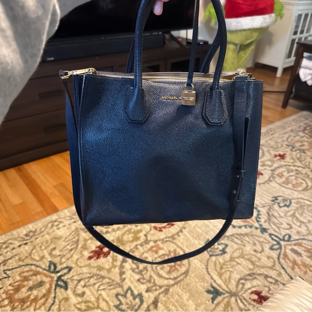 Michael Kors Black Leather Satchel